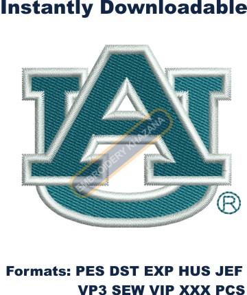 Auburn University Alabama Tigers Football Logo embroidery design